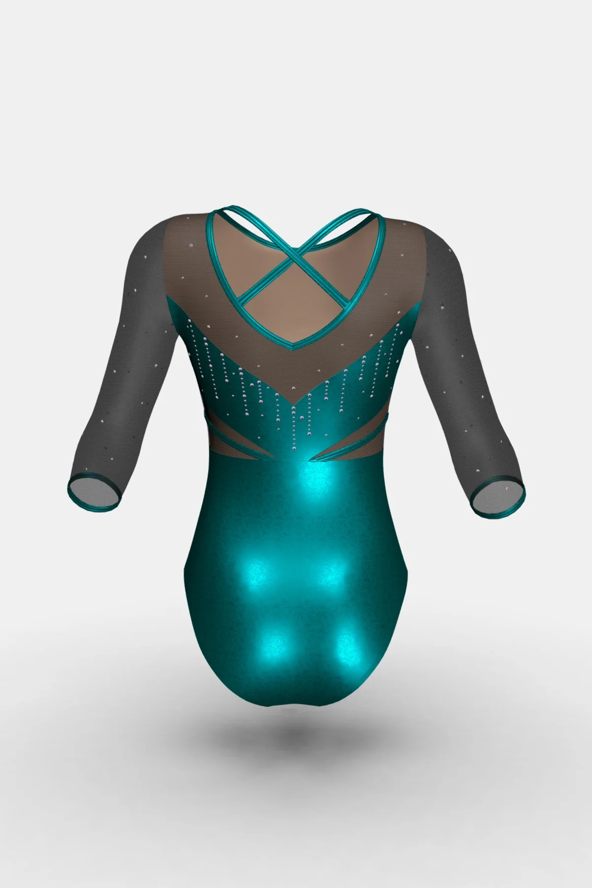 Girls L 4-6 Comp 3Q Slv Leotard