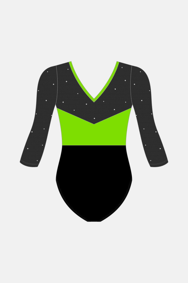 Jessa Comp 3/4 Slv Leotard