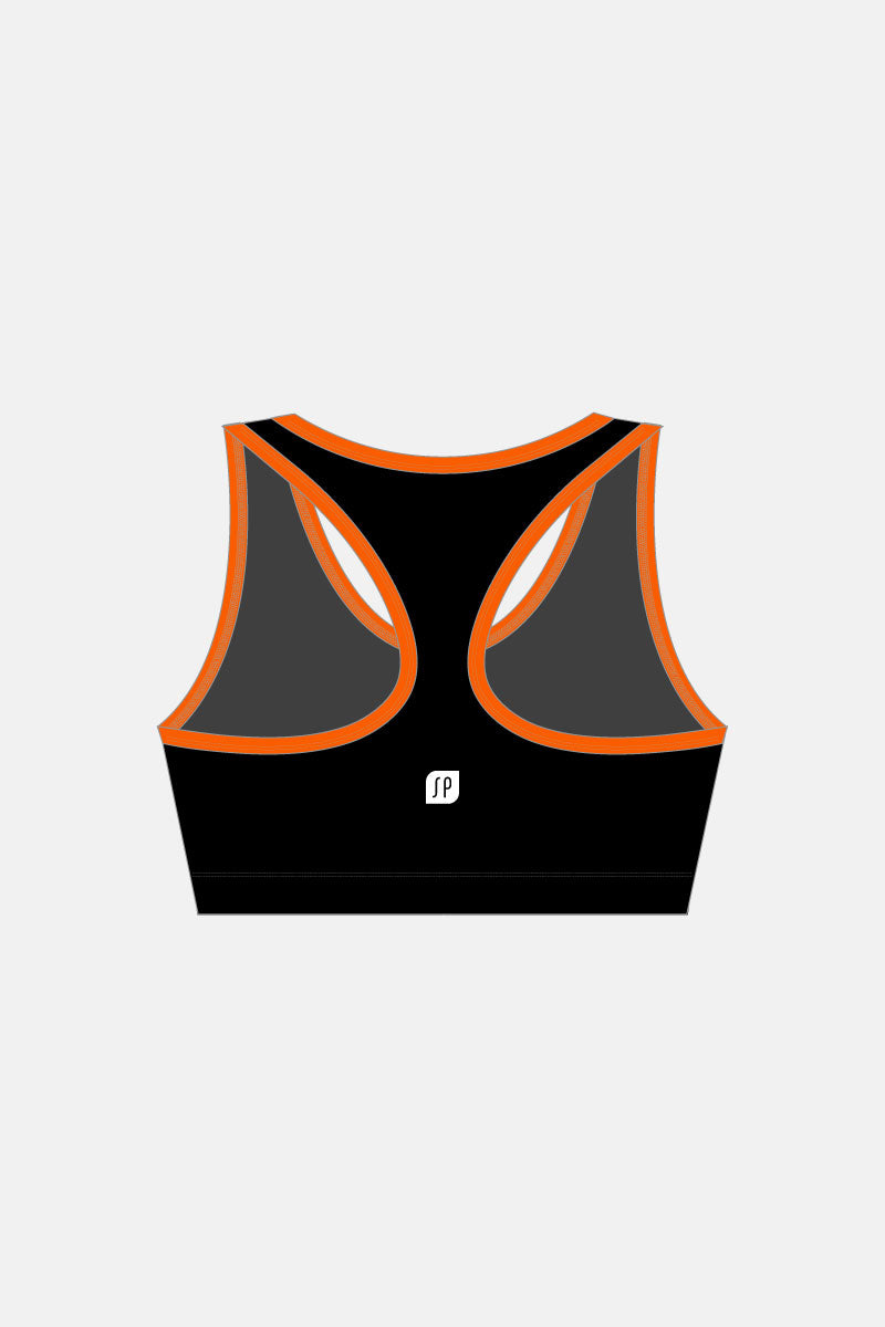 Black Contrast Crop Top
