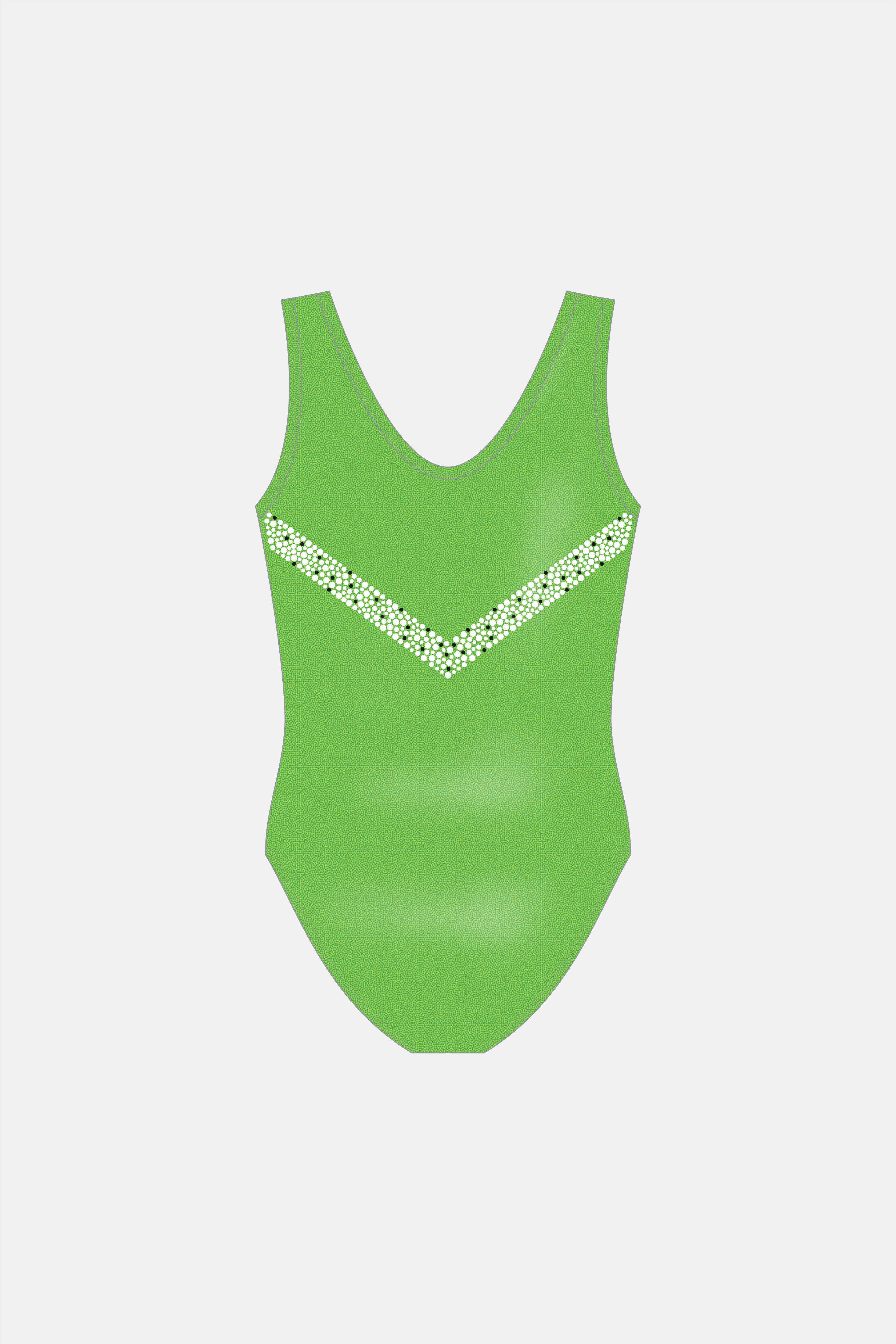 Sequin Lime Green Competition SLS Leotard