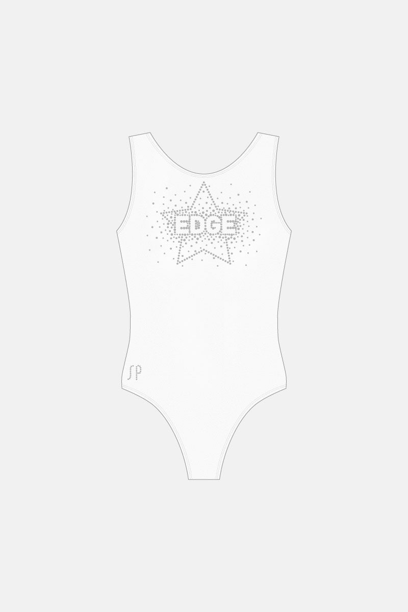 White Pearl Gym Star SLS Leotard