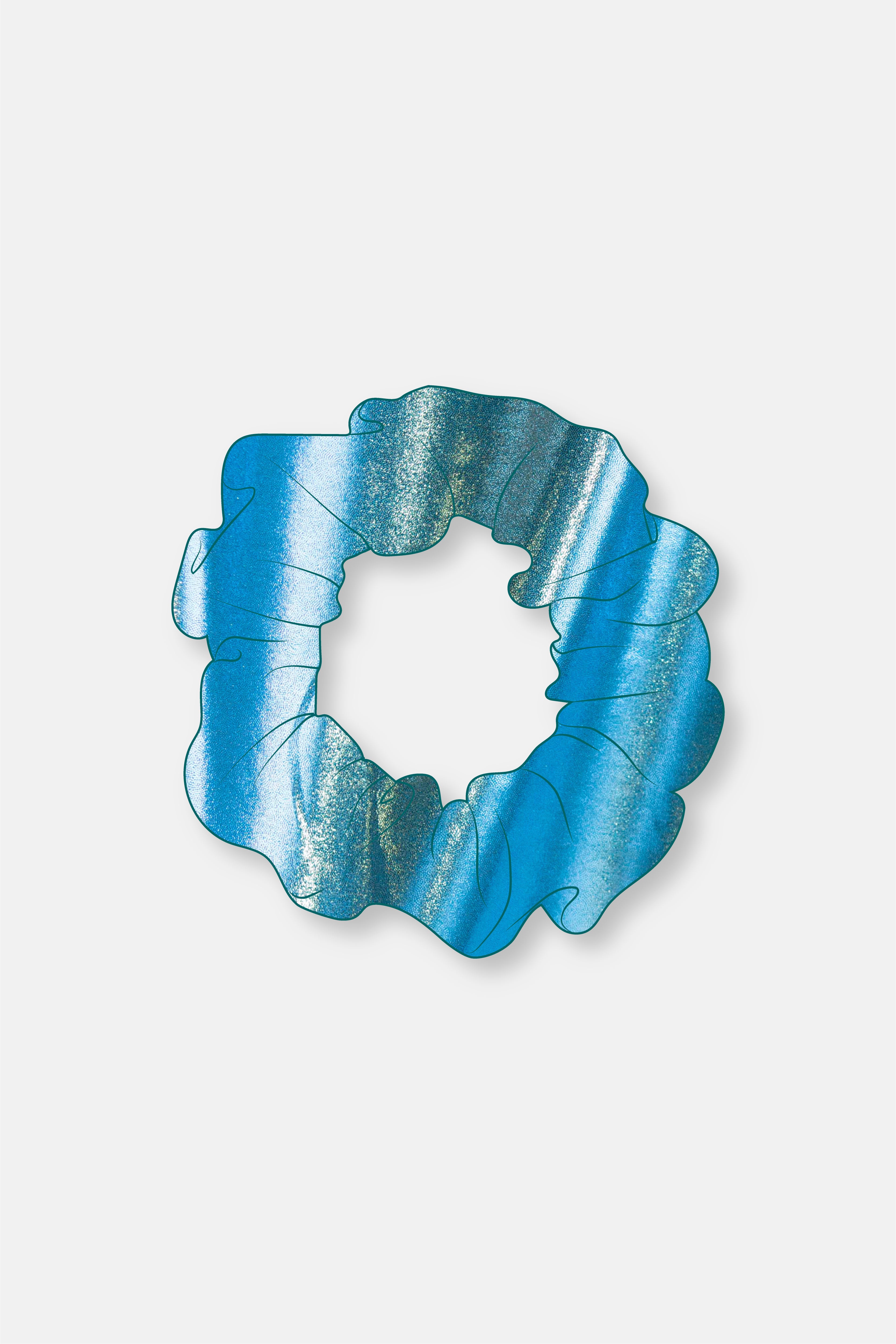 Hawaiian Blue Mystique Scrunchie