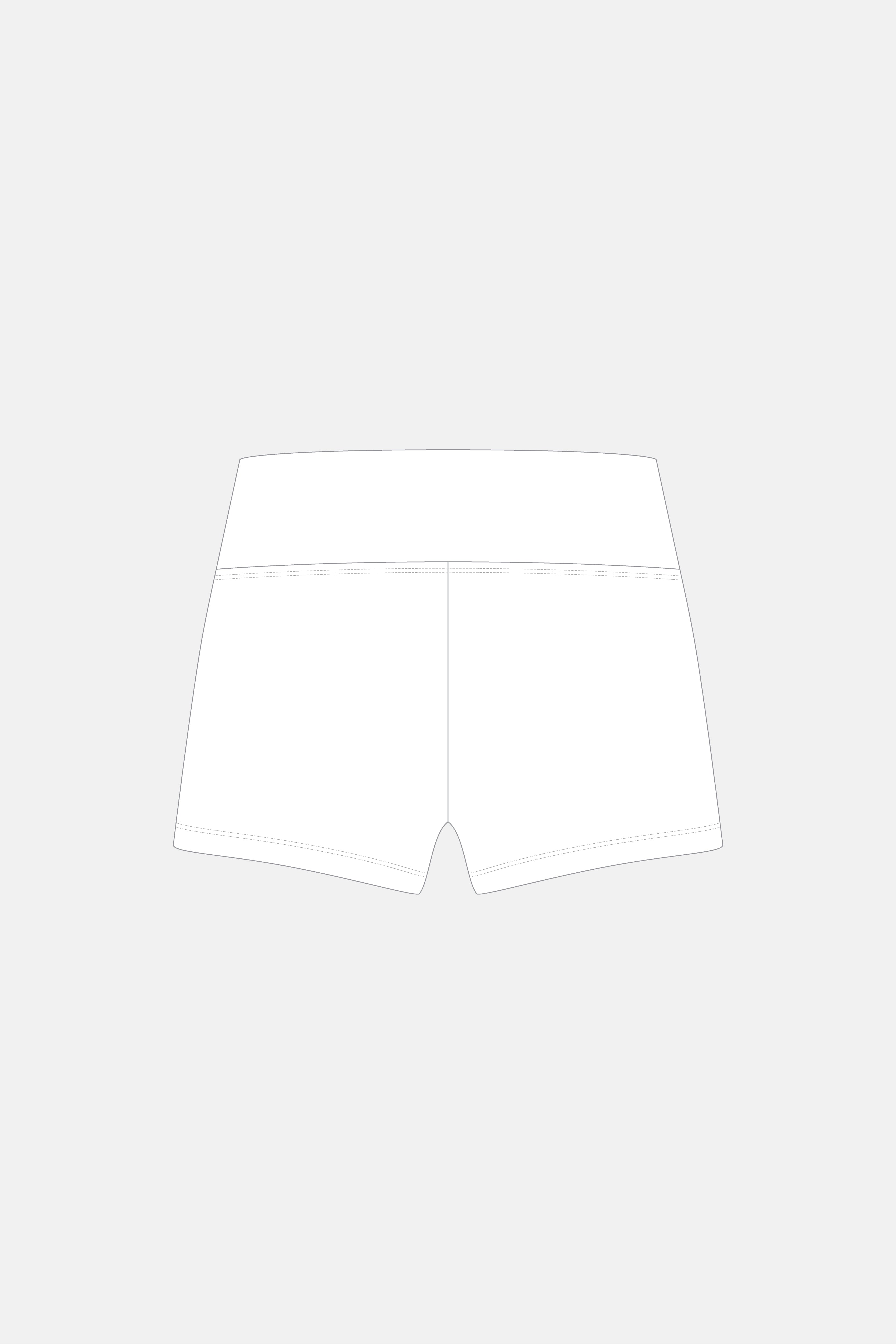 White Matt Mid Rise Waistband Shorts