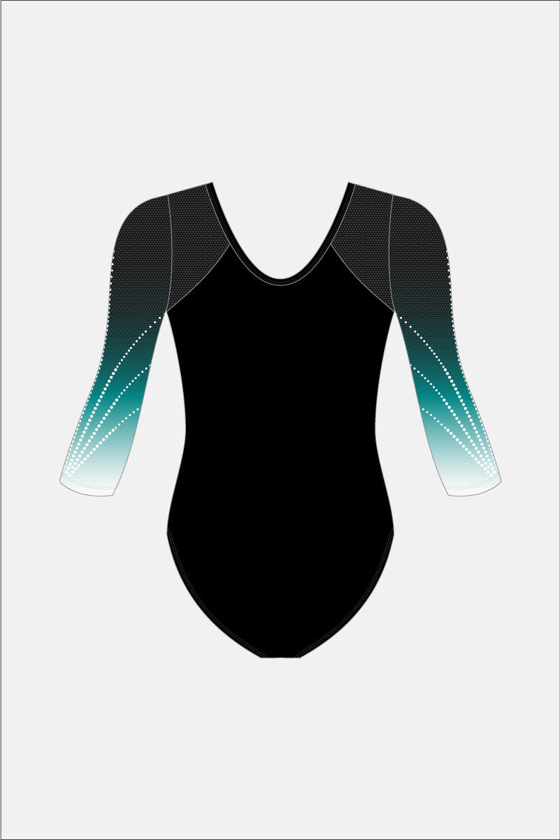 Black Snr 3/4 Leotard Shelf Bra