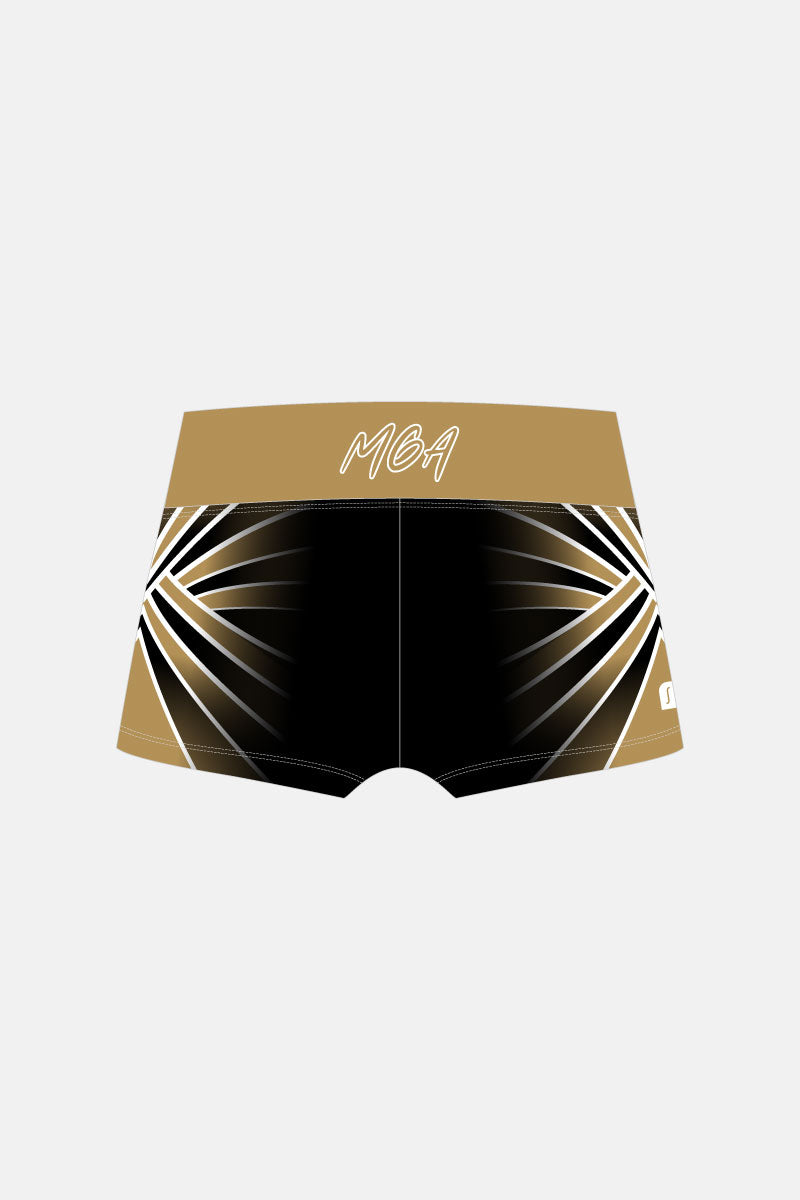 Gold Metamorphis Waistband Shorts