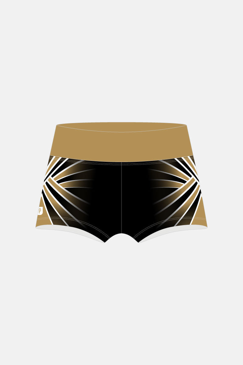 Gold Metamorphis Waistband Shorts
