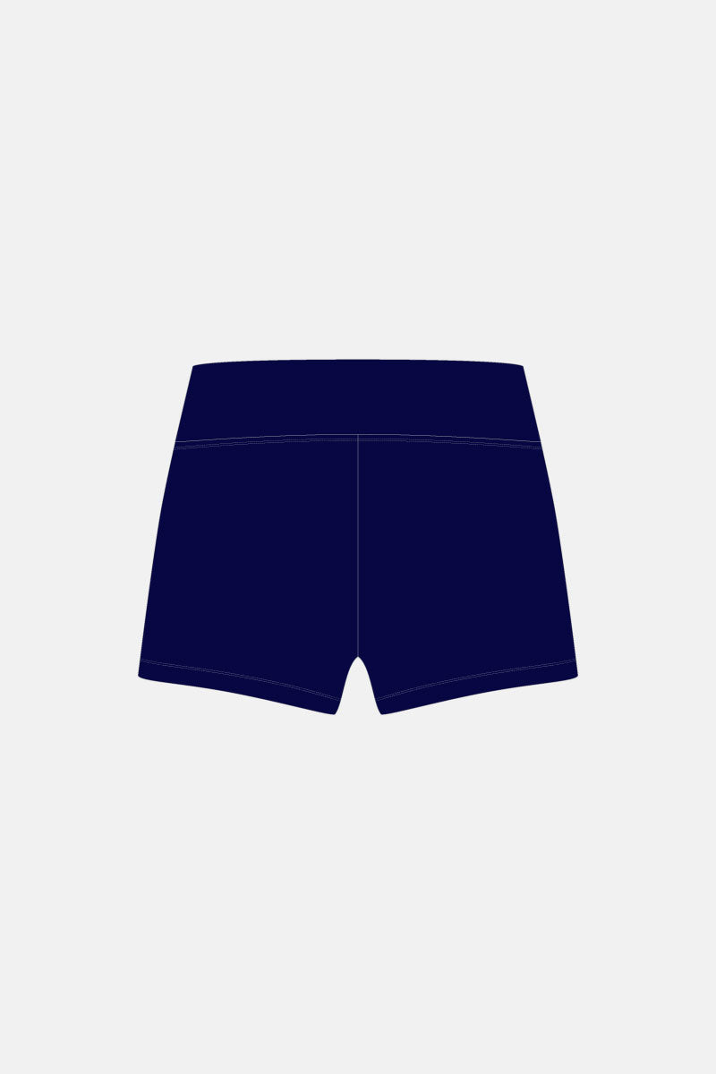 Navy Wide Waistband Shorts