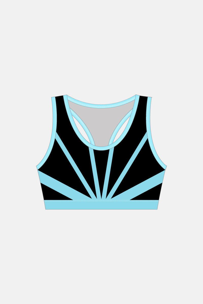 Black Daphne Crop Top