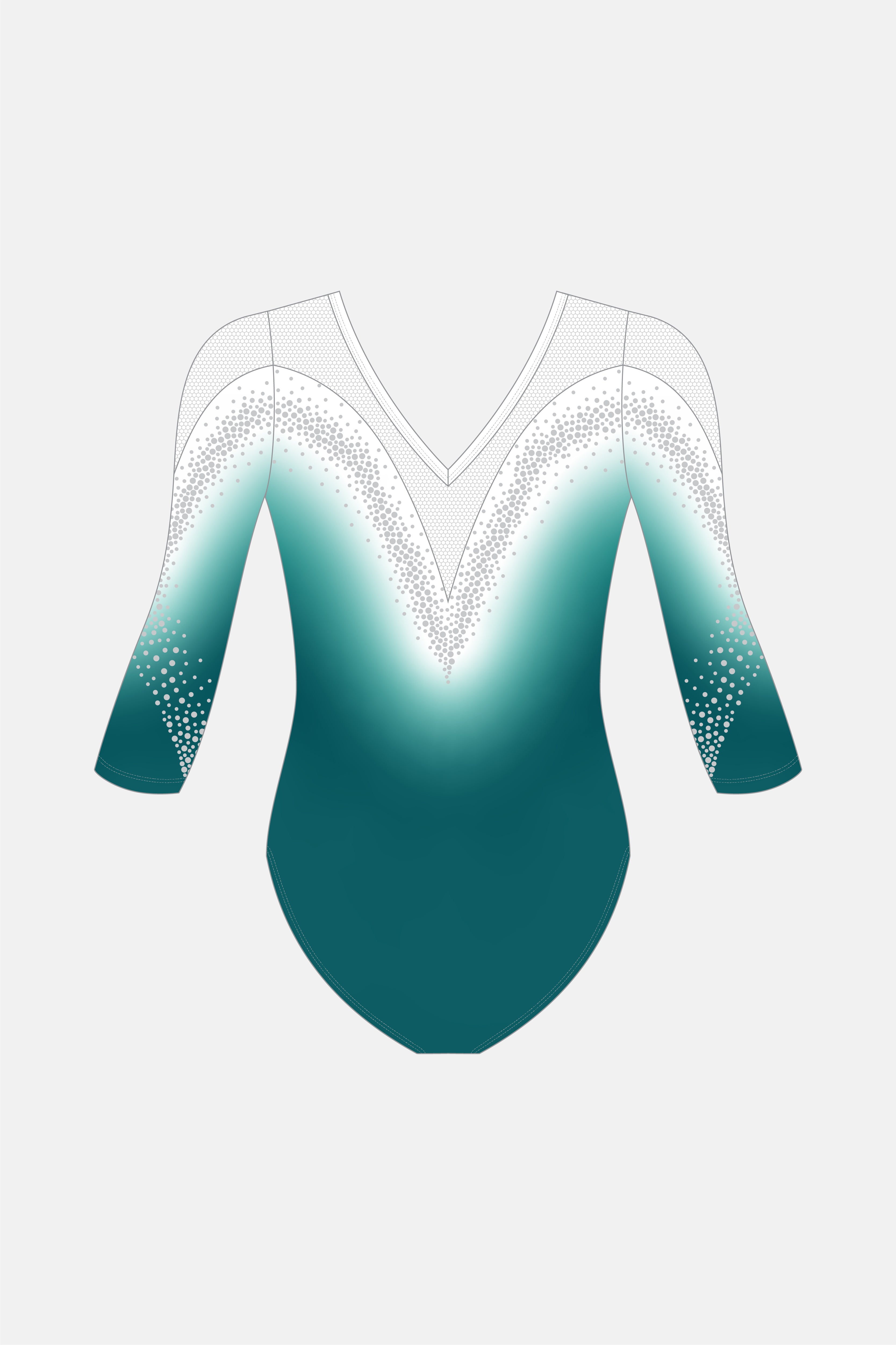 Ombre Girls Jnr 3/4 Sleeve Leotard