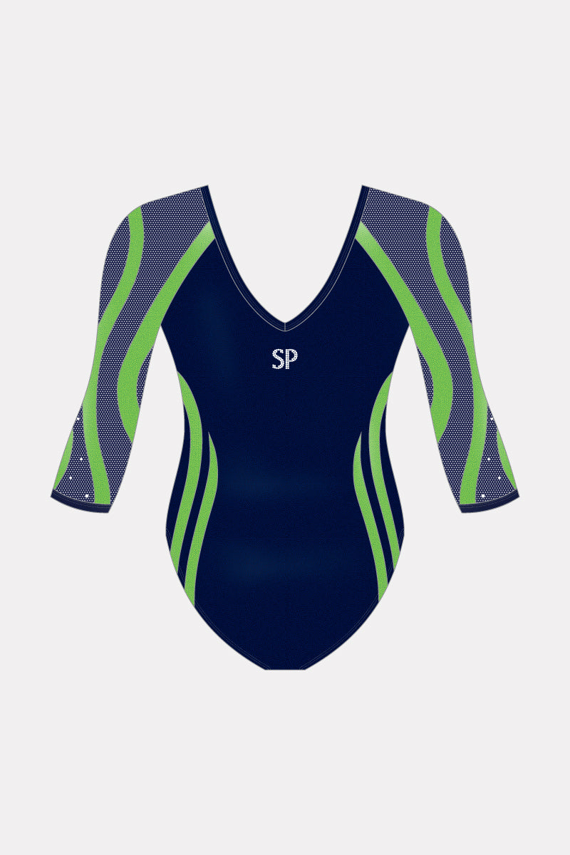 Girls 3/4 Sleeve Leotard