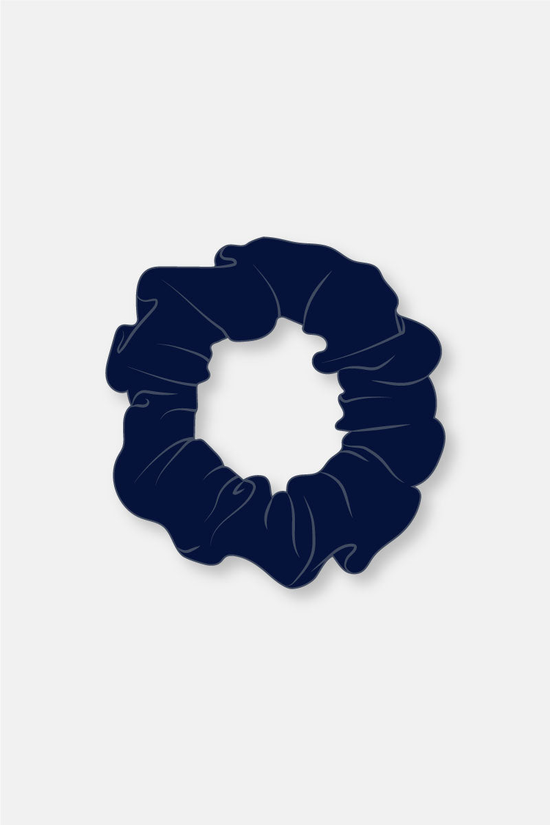 Navy Matt Scrunchie