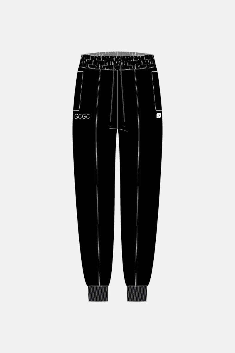 Black Streamline Fleece Pant