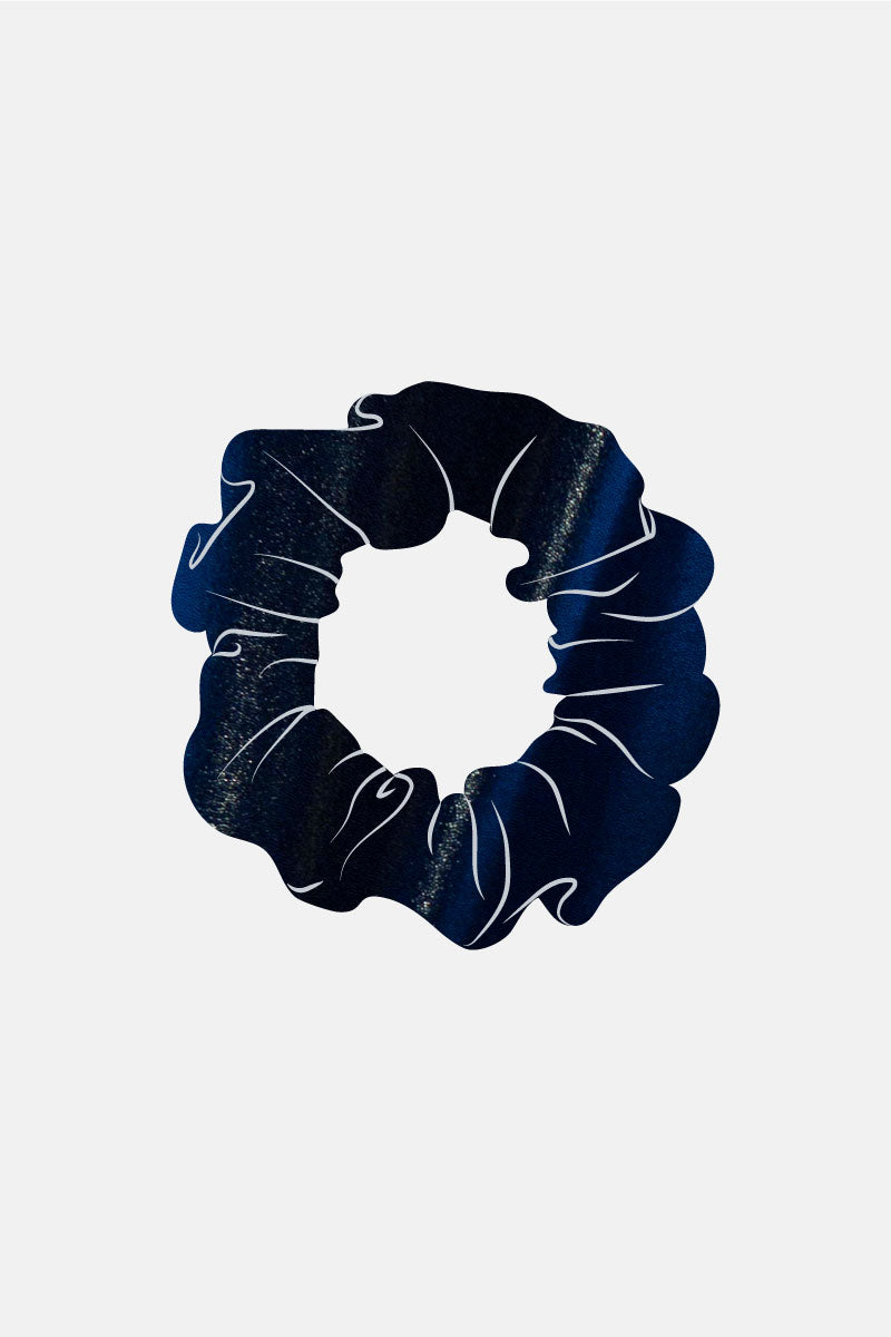 Navy Mystique Scrunchie