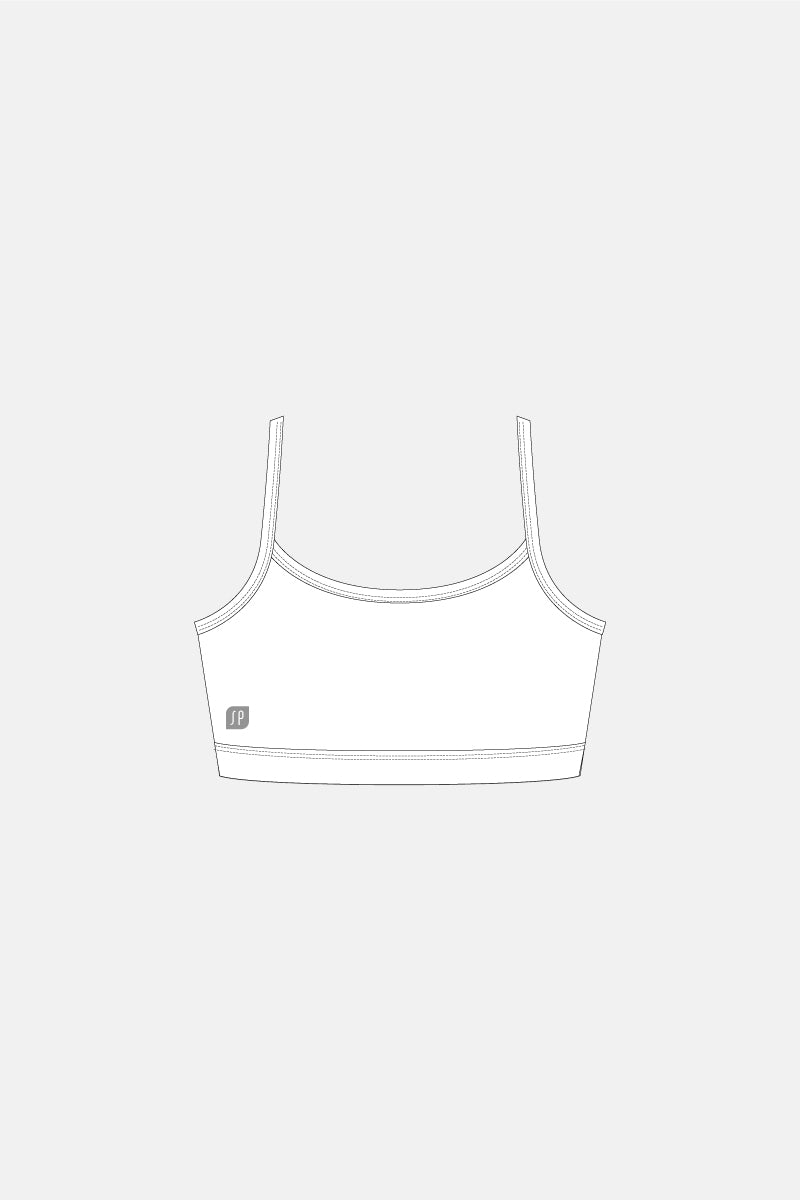 Girls Plain Crop Top With Cups