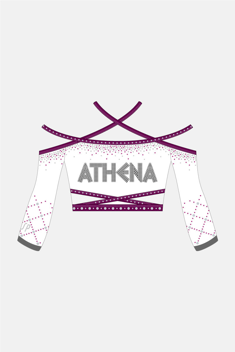 Girls L 4-6 Comp Cheer Top