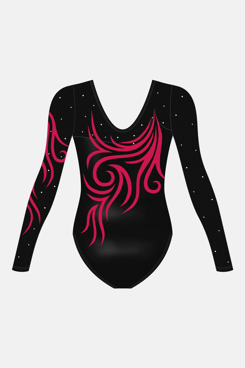 Girls Amy Long Sleeve Leotard