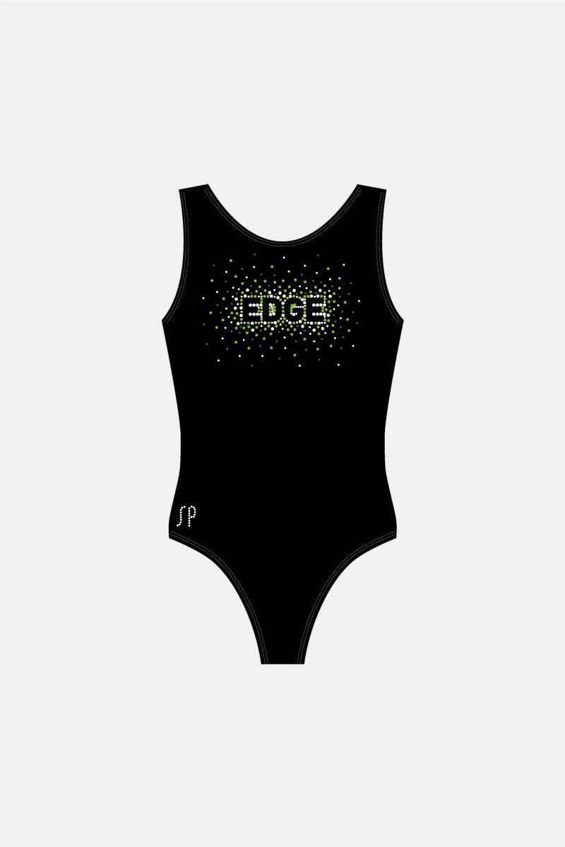Edge Crystal Sleeveless Leotard