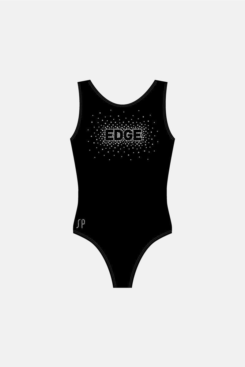 Edge Sequin Sleeveless Leotard