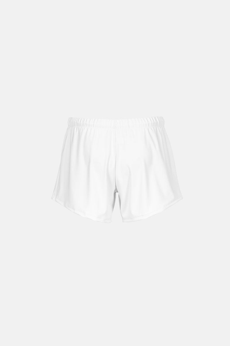 Boys White Comp Shorts