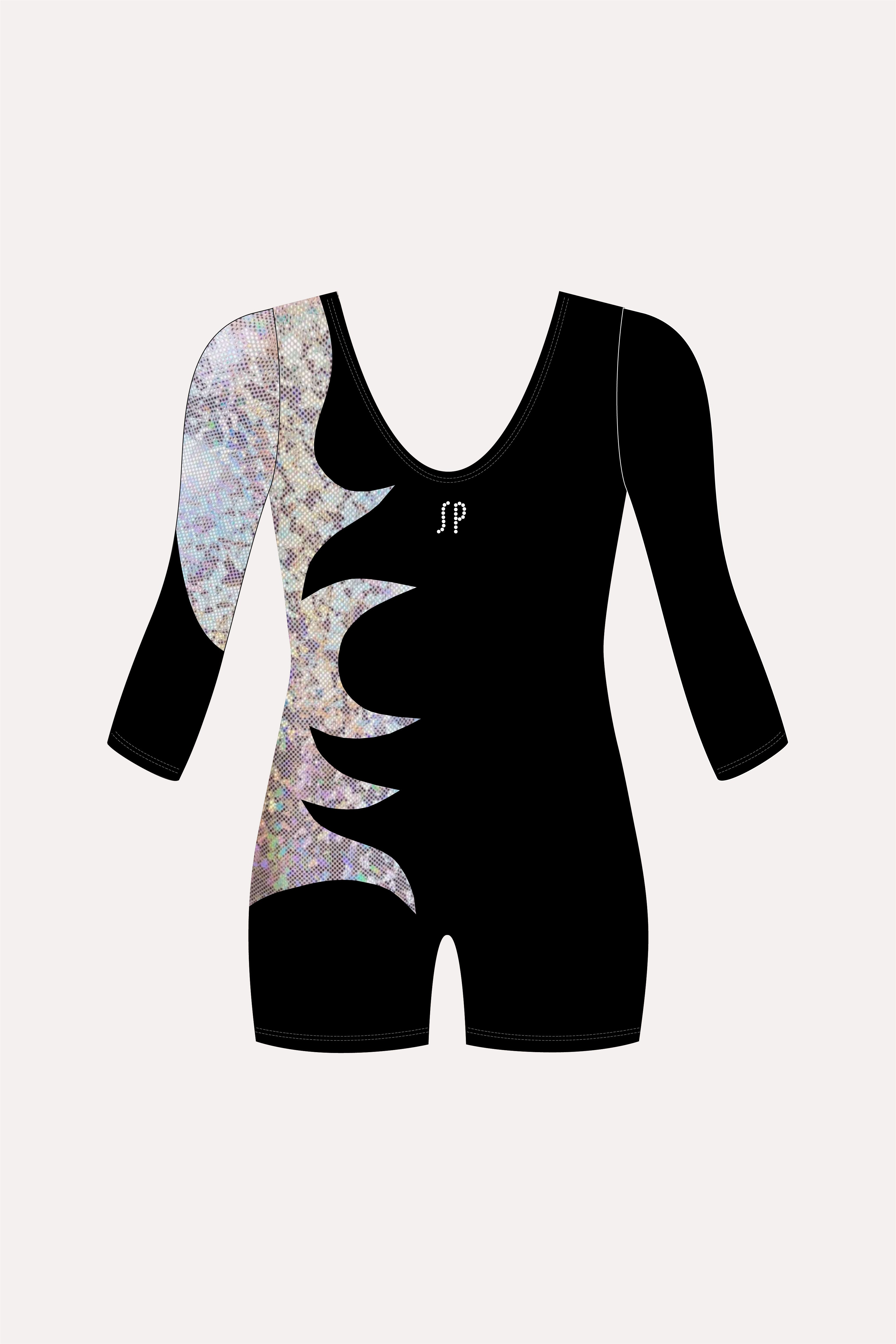 L7-10 3/4 Sleeve Short Leg Unitard