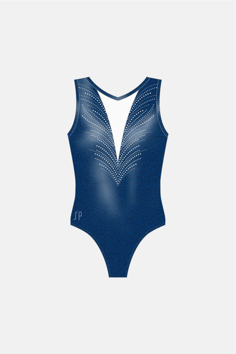 Girls Podium Sleeveless Leotard 2 Shelf Bra