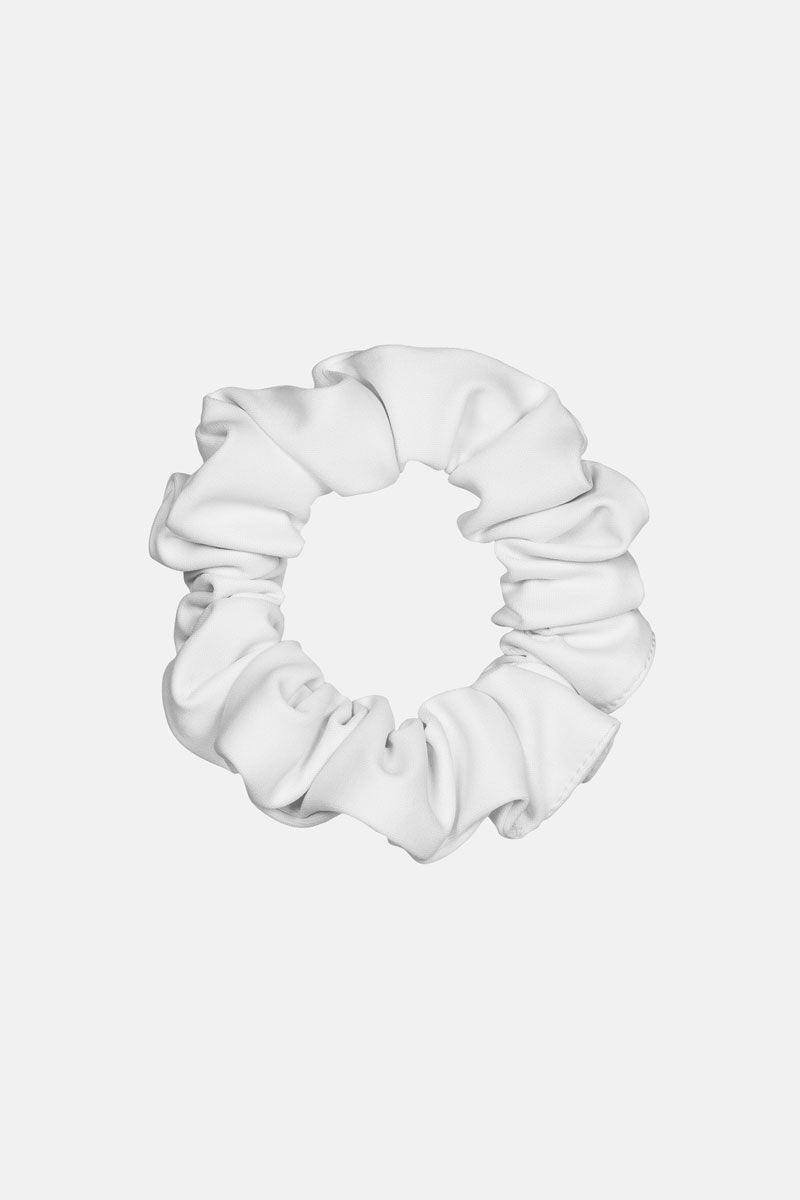 Girls White Pearl Scrunchie