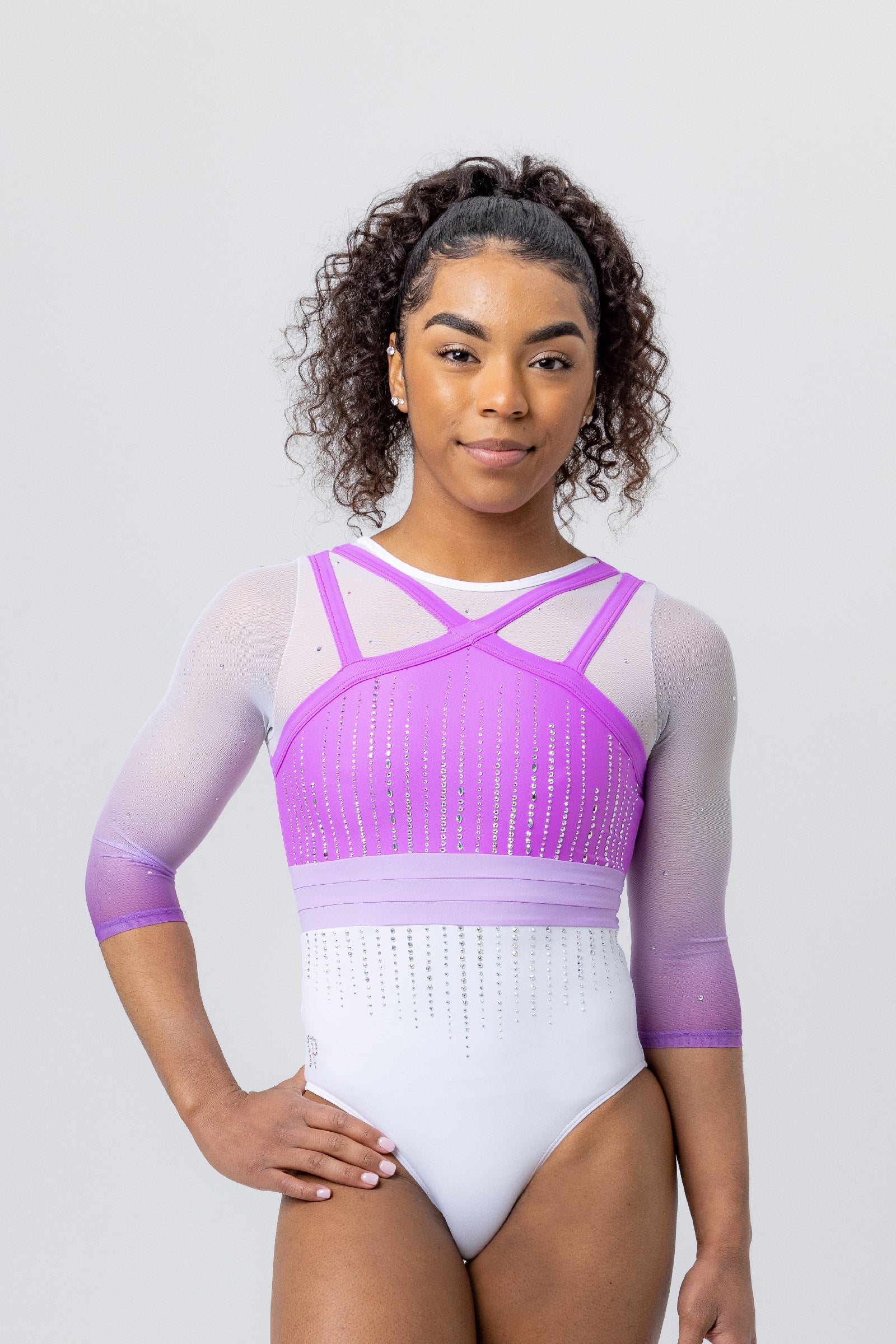 Elka Leotard - 3Q Sleeve