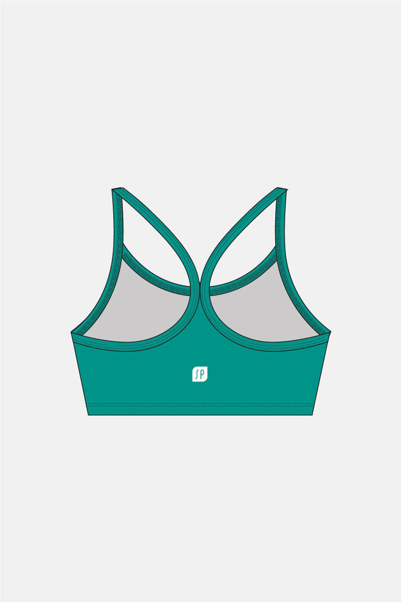 Jade Matt Binding Crop Top