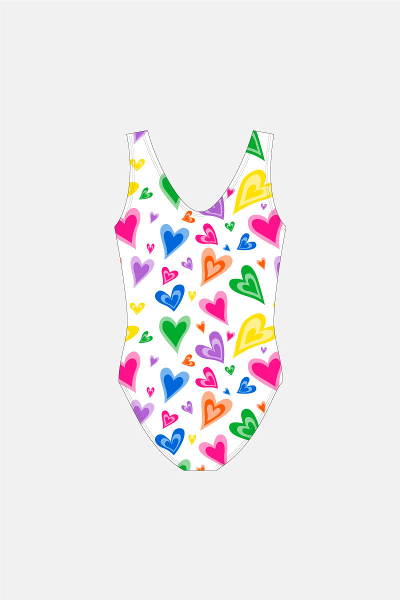 Heart Sleeveless Leotard
