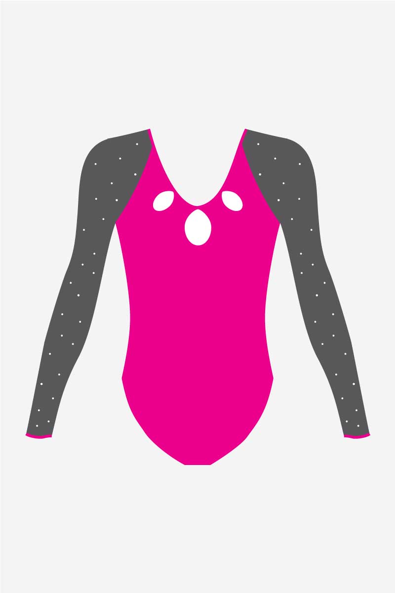 Girls Anastasia 1 Pink Leotard