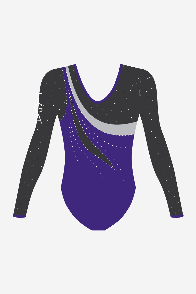 Girls Comp Long Sleeve Leotard