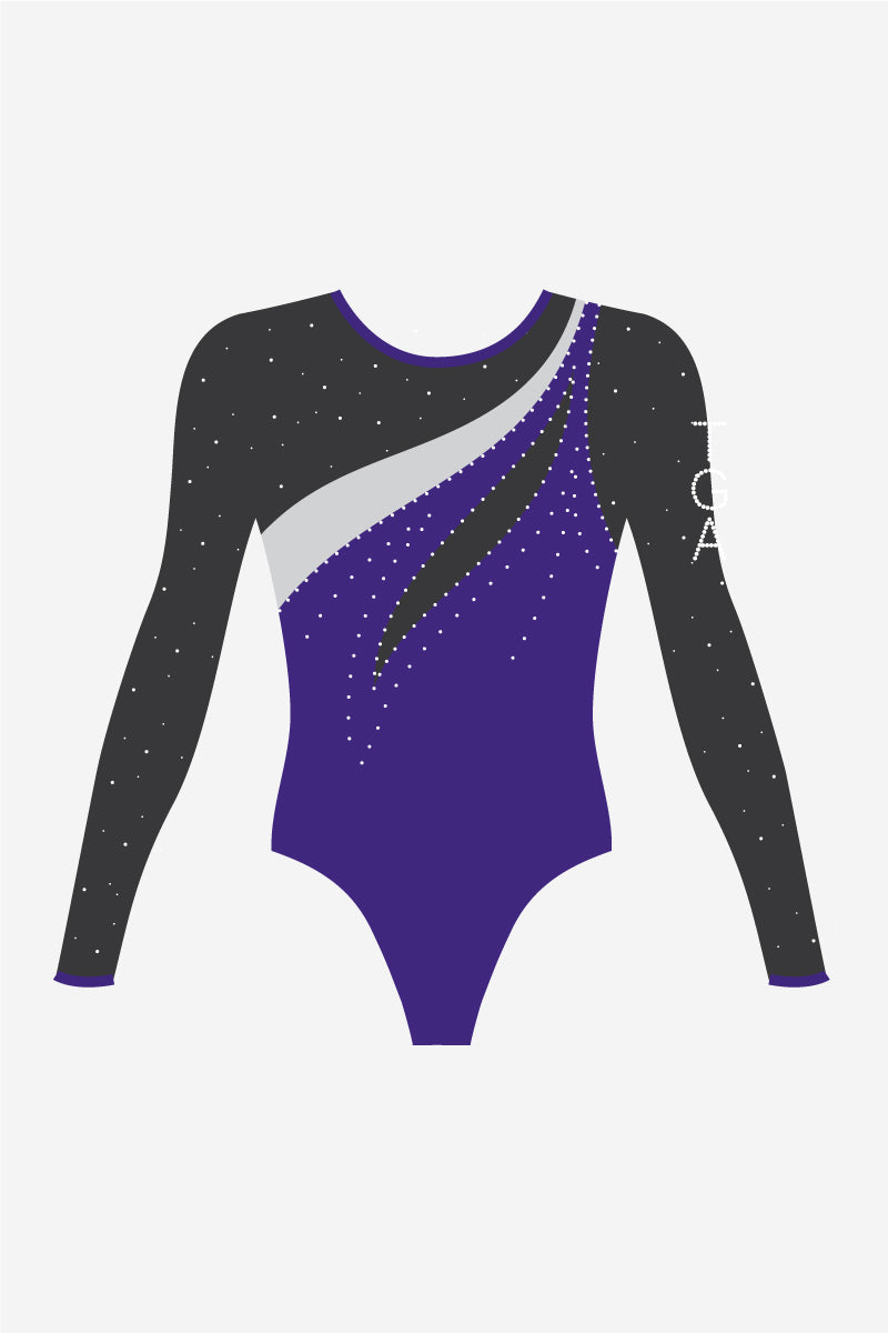 Girls Comp Long Sleeve Leotard