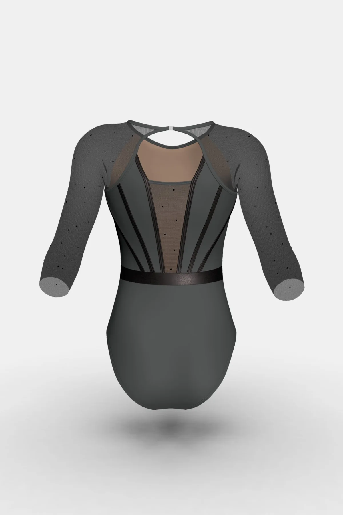Girls Kyla Ross Leotard – Graphite