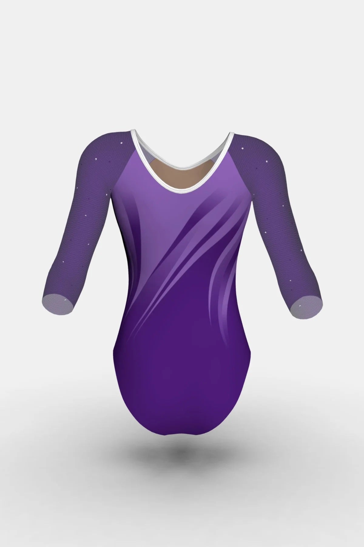 Priscilla 3/4 Sleeve Competition Leotard