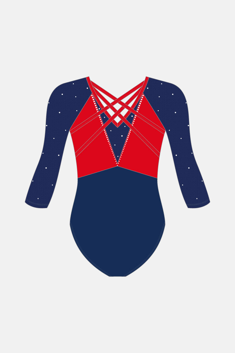 L4-6 Estelle Comp 3/4 Slv Leotard