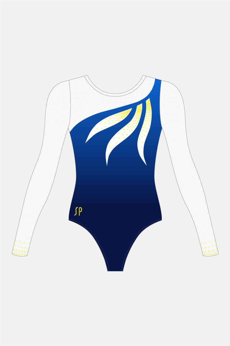 Girls Petal Long Sleeve Leotard