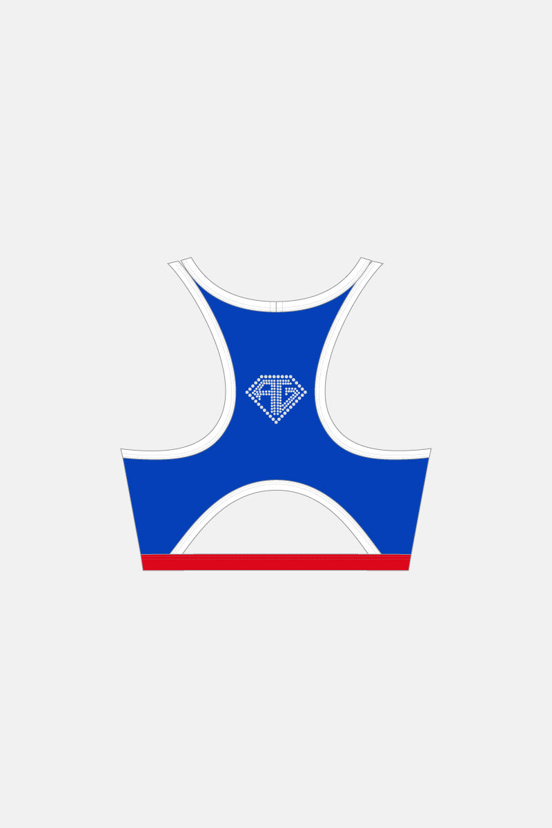 Dark Royal Macpherson Crop Top