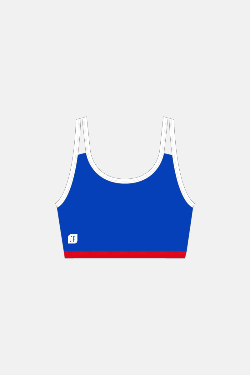 Dark Royal Macpherson Crop Top