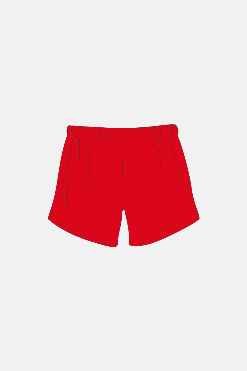 Boys Venetian Red Matt Mag Shorts