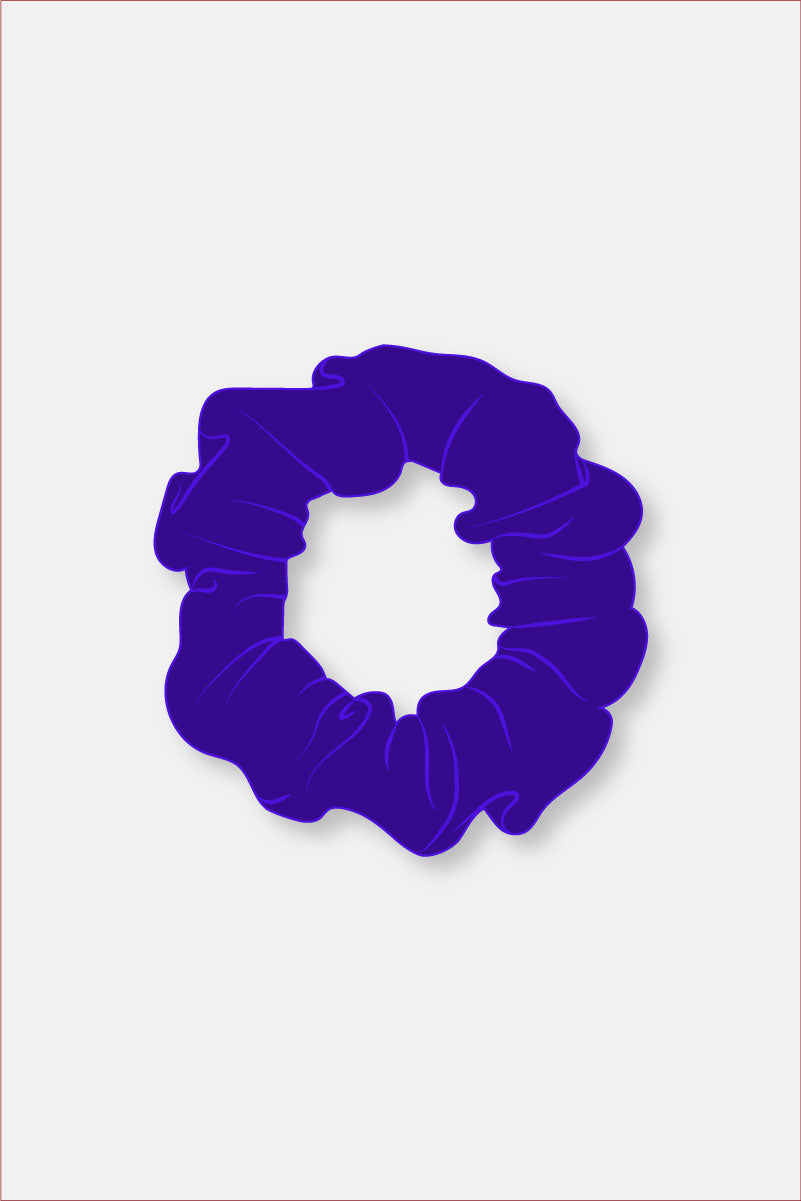 Bright Violet Matt Scrunchie