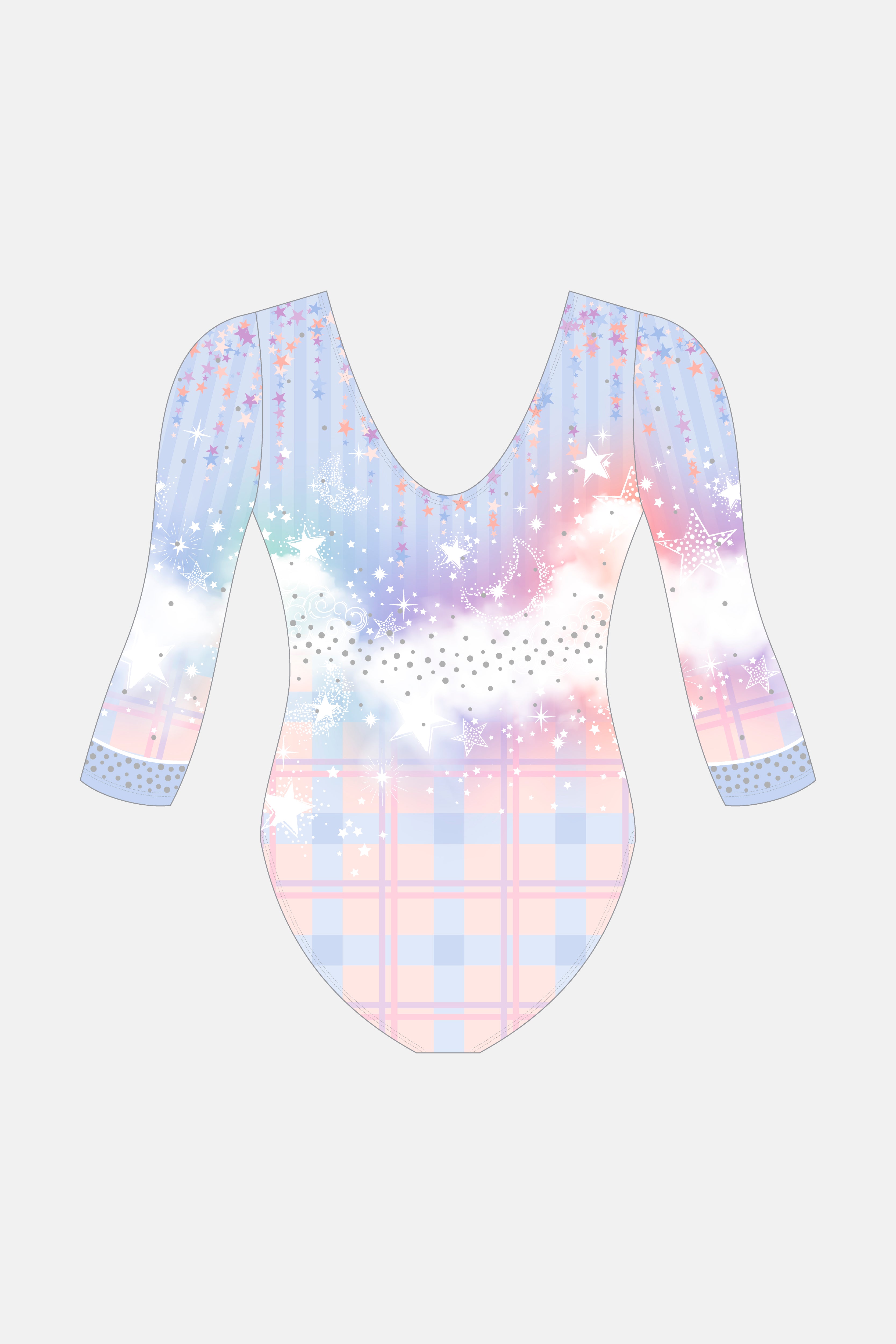 PJ Party 3/4 Sleeve Leotard