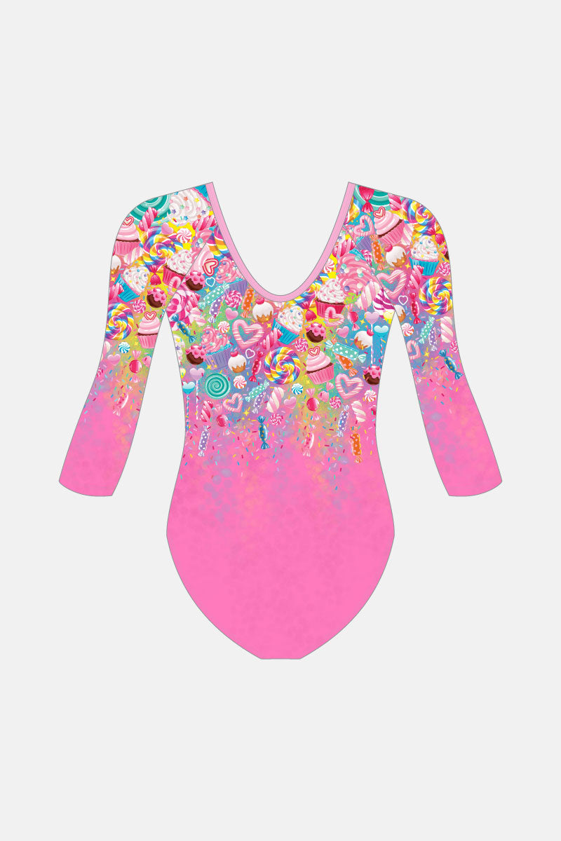 Candy Lane 3/4 Sleeve Leotard