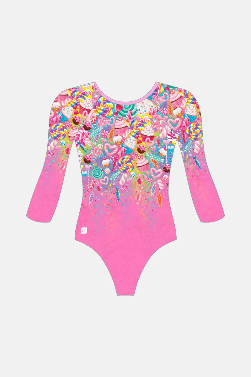 Candy Lane 3/4 Sleeve Leotard