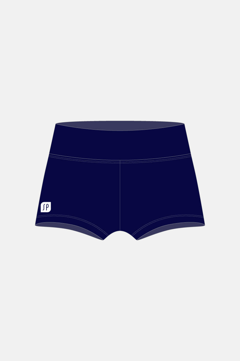 Navy Wide Waistband Shorts