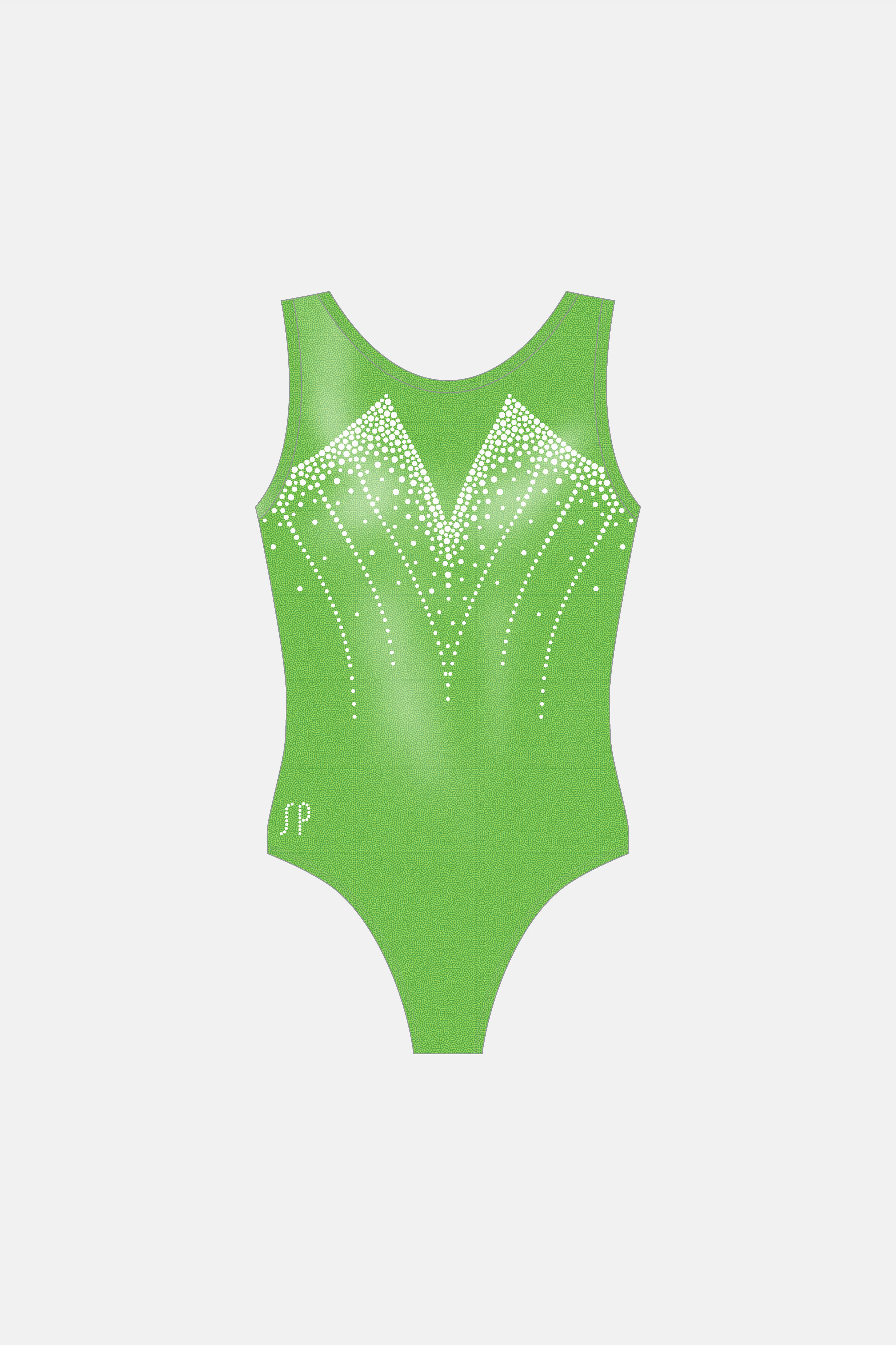 Crystal Lime Green Competition SLS Leotard