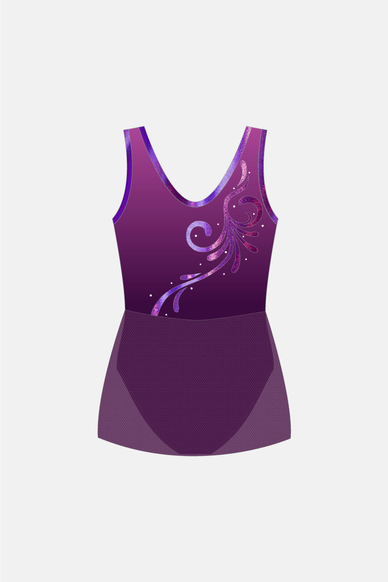 Fleur Sleeveless Leotard with Skirt
