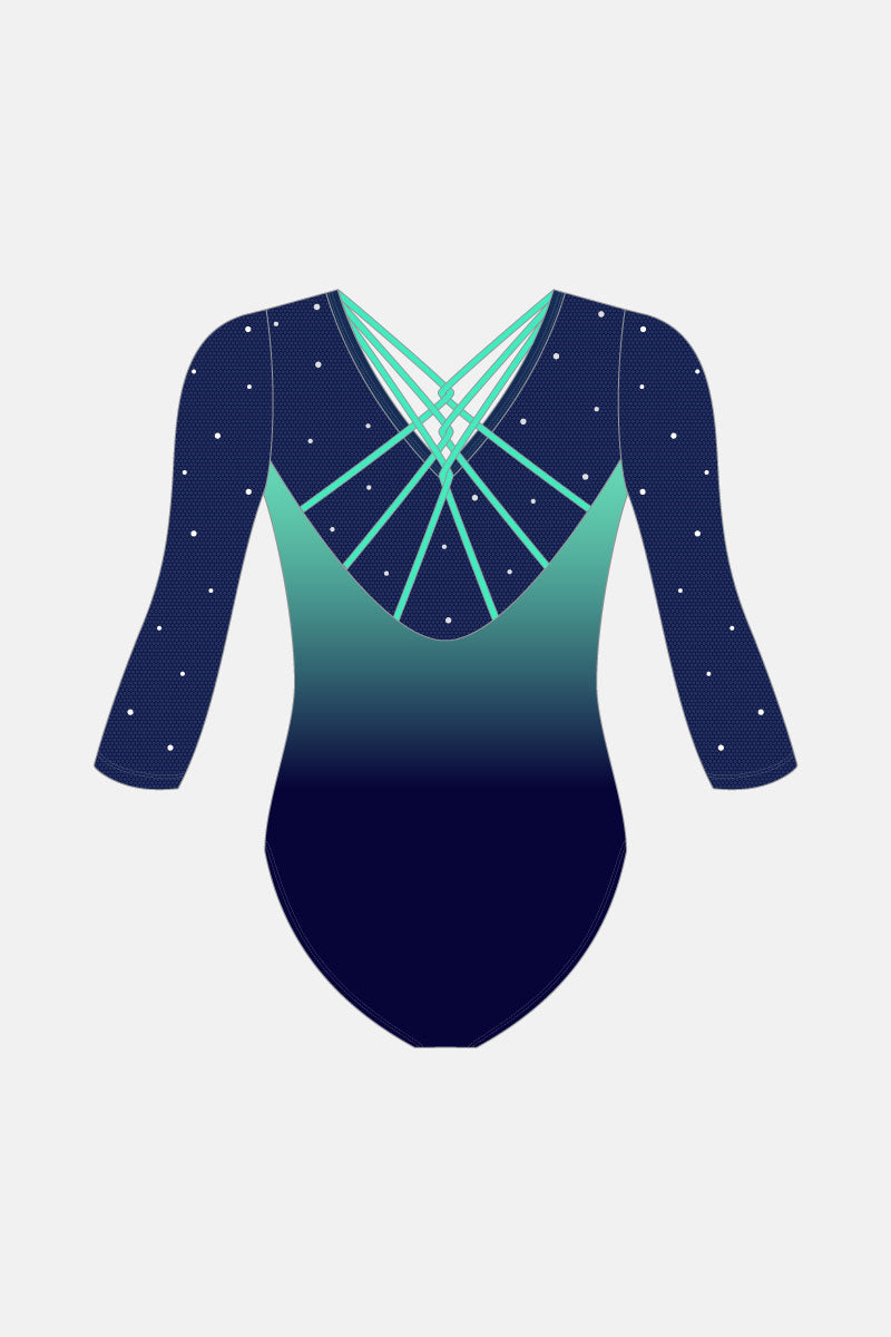 Girls L5-10 3/4 Slv Leotard