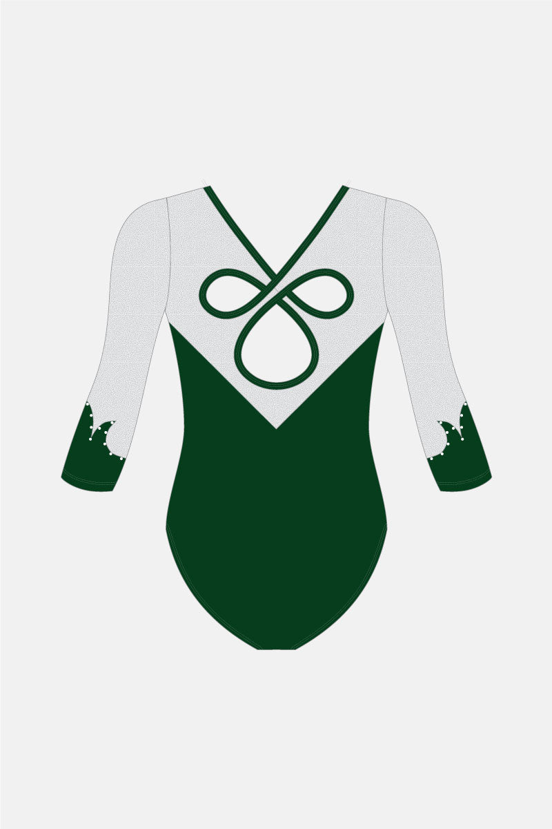 Girls Senior 3/4 Slv Comp Leotard