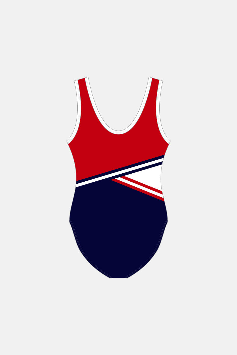Red Olympiad Sleeveless Leotard
