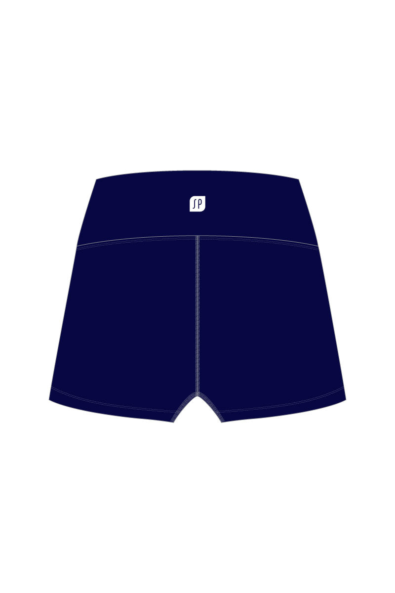 Girls Navy Seam Free High Rise Short - Optional